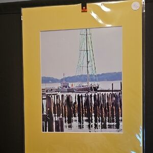 Portland Maine Harbor High Quality Photograph With Mat